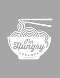 Minimalist I'm Hungry Apparel Logo - Unisex Cotton Pullover Hoodie