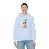 Hula Hula Chicken - Unisex Cotton Pullover Hoodie