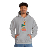 Hula Hula Chicken - Unisex Cotton Pullover Hoodie