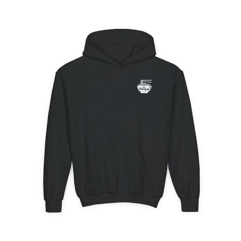 Minimalist I'm Hungry Apparel Logo  - Youth Heavy Blend Hooded Sweatshirt