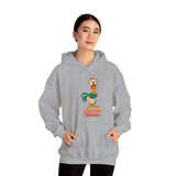 Hula Hula Chicken - Unisex Cotton Pullover Hoodie