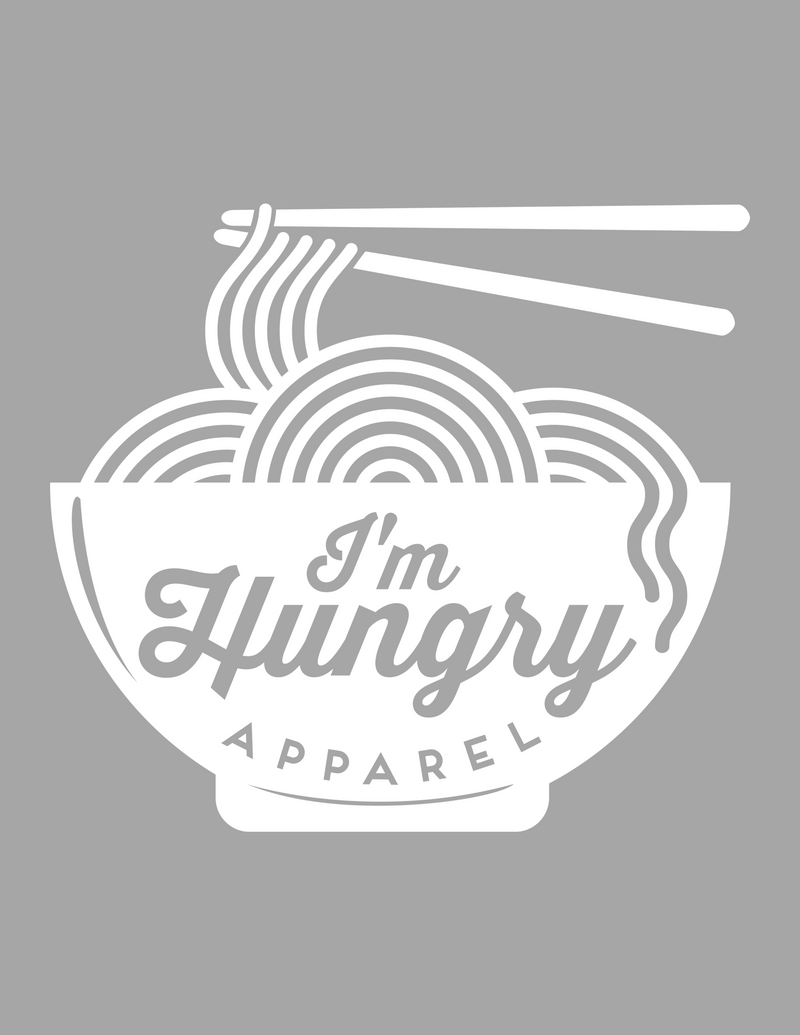 Minimalist I'm Hungry Apparel Logo  - Youth Heavy Blend Hooded Sweatshirt
