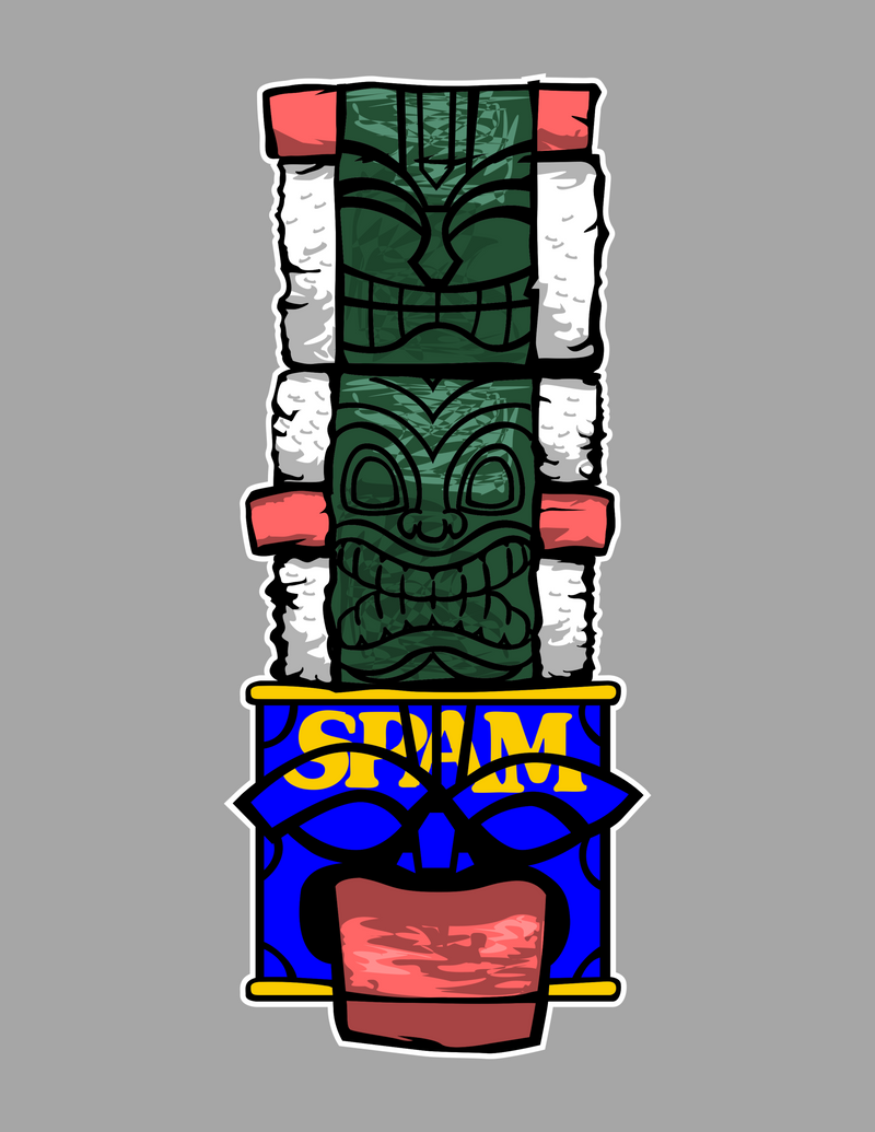 Spam Musubi Totem - Youth Heavy Blend Hooded Sweatshirt