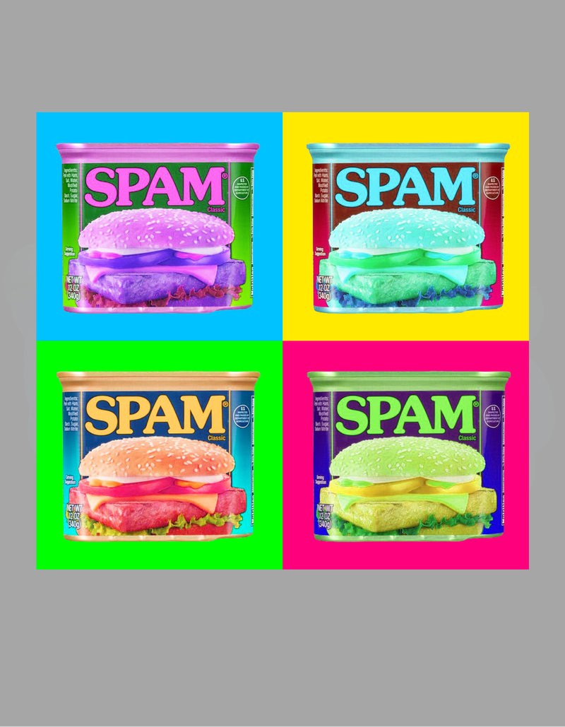 Andy Warhol Spam Can - Unisex Sponge Fleece Pullover Hoodie