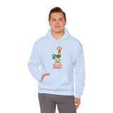 Hula Hula Chicken - Unisex Cotton Pullover Hoodie