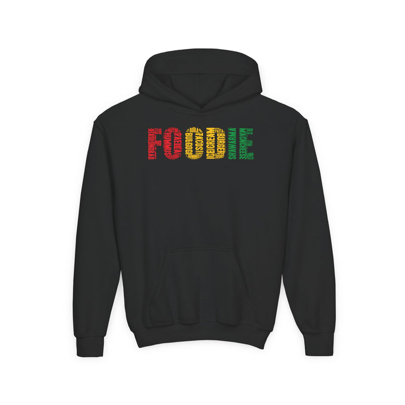 Foodie Typography - Youth Heavy Blend Hooded Sweatshirt