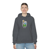 Among Us Green Boba - Unisex Cotton Pullover Hoodie