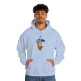 Pixelated Boba - Unisex Cotton Pullover Hoodie