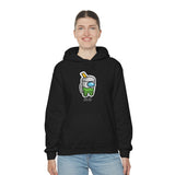 Among Us Green Boba - Unisex Cotton Pullover Hoodie