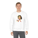 Just Us Eating League WW Lasso of Carbs - Unisex Heavy Blend Crewneck Sweatshirt