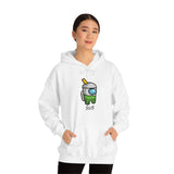 Among Us Green Boba - Unisex Cotton Pullover Hoodie