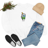 Among Us Green Boba - Unisex Heavy Blend Crewneck Sweatshirt