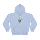 Among Us Green Boba - Unisex Cotton Pullover Hoodie