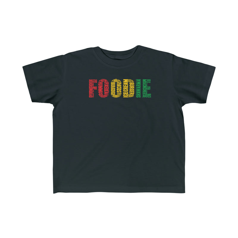 Foodie Typography - Kid's T-shirt
