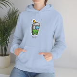 Among Us Green Boba - Unisex Cotton Pullover Hoodie