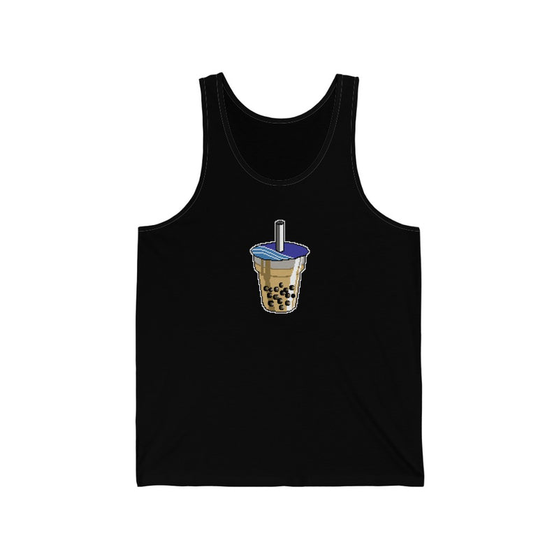 Pixelated Boba - Unisex Jersey Tank
