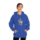 Pixelated Boba - Unisex Cotton Pullover Hoodie