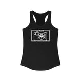 National Foodie Association (White Outline) - Women's Ideal Racerback Tank