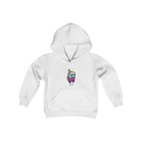 Among Us Purple Boba - Youth Heavy Blend Hooded Sweatshirt