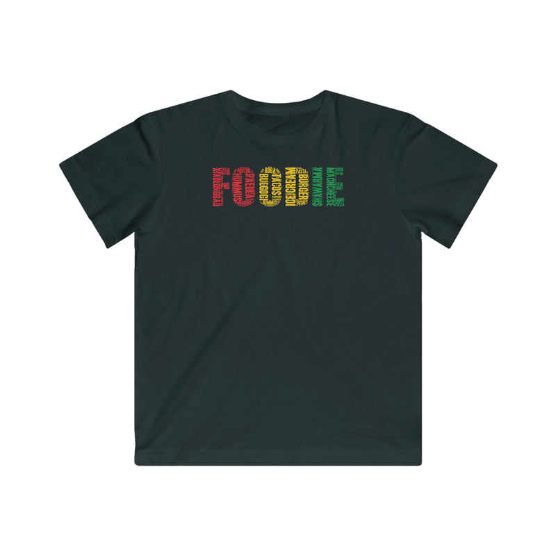 Foodie Typography - Youth Fine Jersey Tee