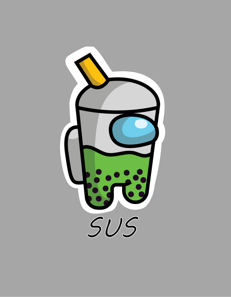 Among Us Green Boba - Women's Ideal Racerback Tank