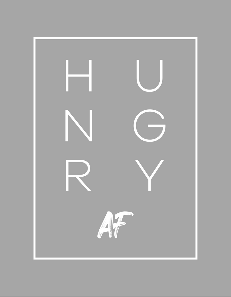 Hungry AF - Unisex Cotton Pullover Hoodie
