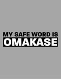 Omakase Safe Word  - Unisex Sponge Fleece Pullover Hoodie