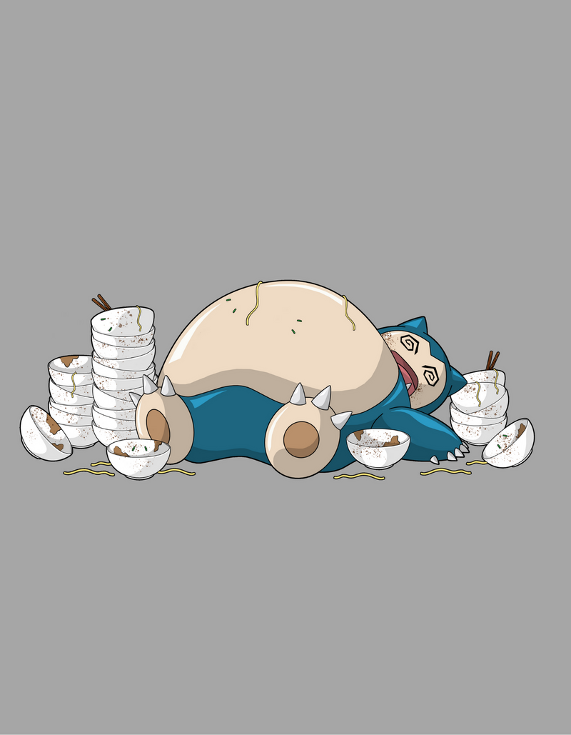 Foodiemon Food Coma - Unisex Cotton Pullover Hoodie