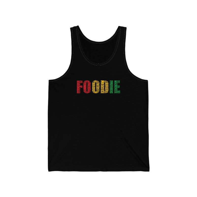 Foodie Typography - Unisex Jersey Tank