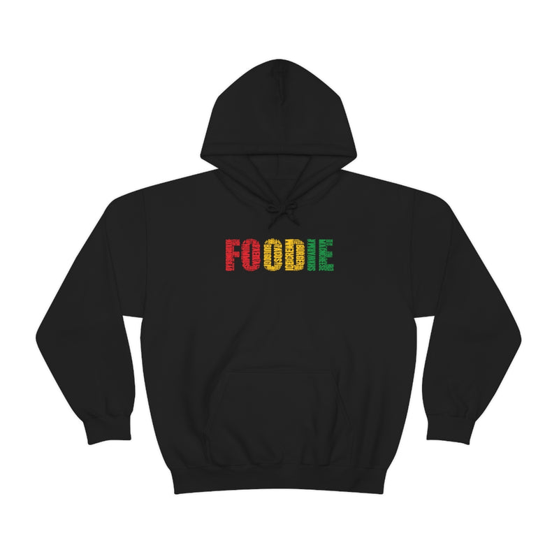 Foodie Typography - Unisex Cotton Pullover Hoodie
