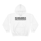 Omakase Safe Word - Unisex Cotton Pullover Hoodie