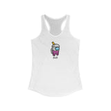 Among Us Purple Boba - Women's Ideal Racerback Tank