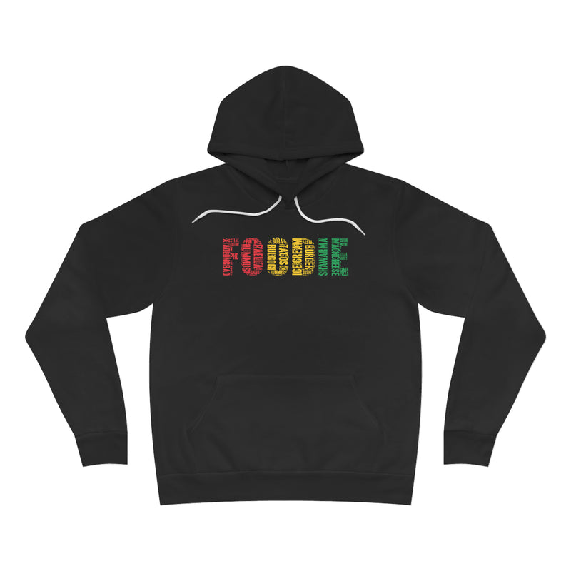 Foodie Typography - Unisex Sponge Fleece Pullover Hoodie